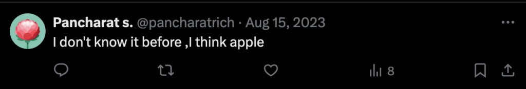 Twitter comment